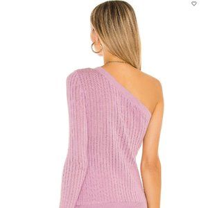 Stitches & Stripes Gibson One Shoulder Top Orchid Medium
